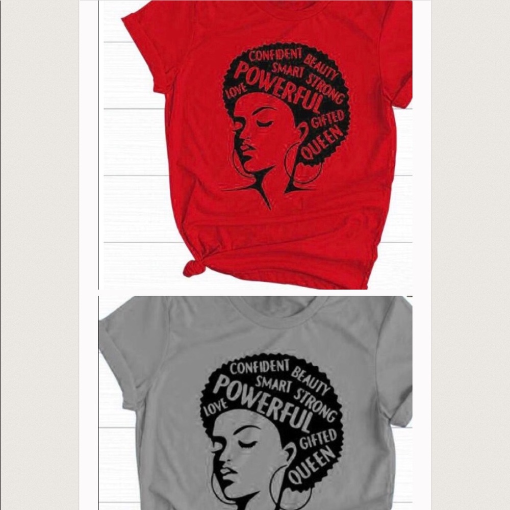 Afro woman t shirts